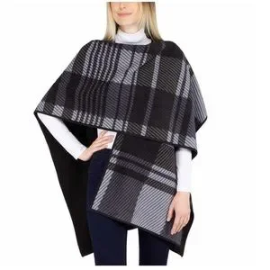 Ike Behar Sweaters Ike Behar Ladies Reversible Wrap With High